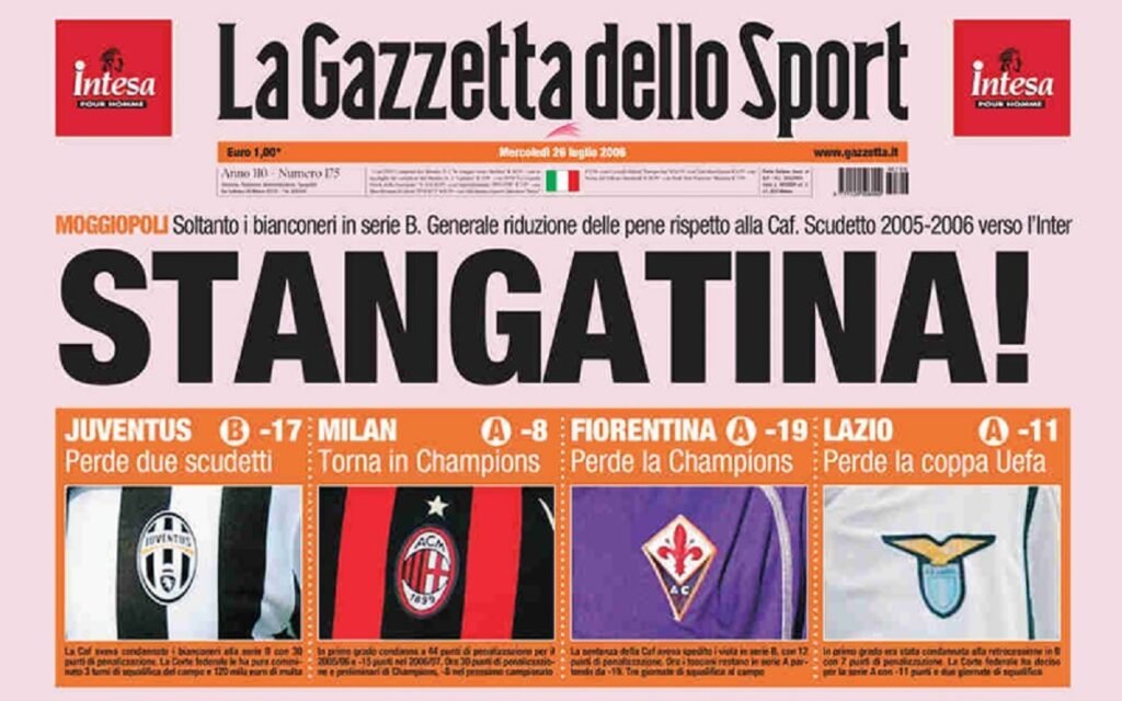 Calciopoli verdict