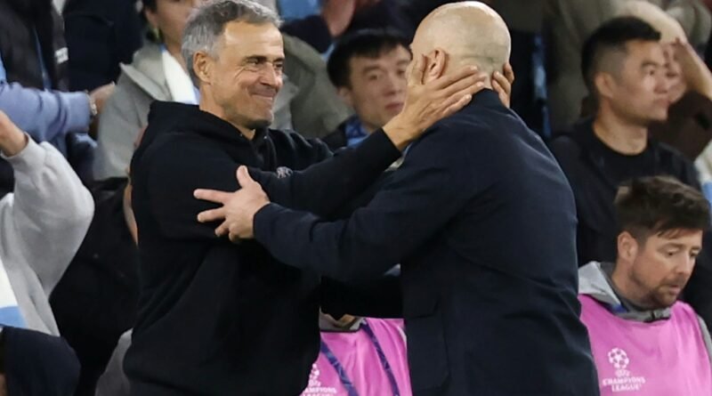 Luis Enrique and Enzo Maresca